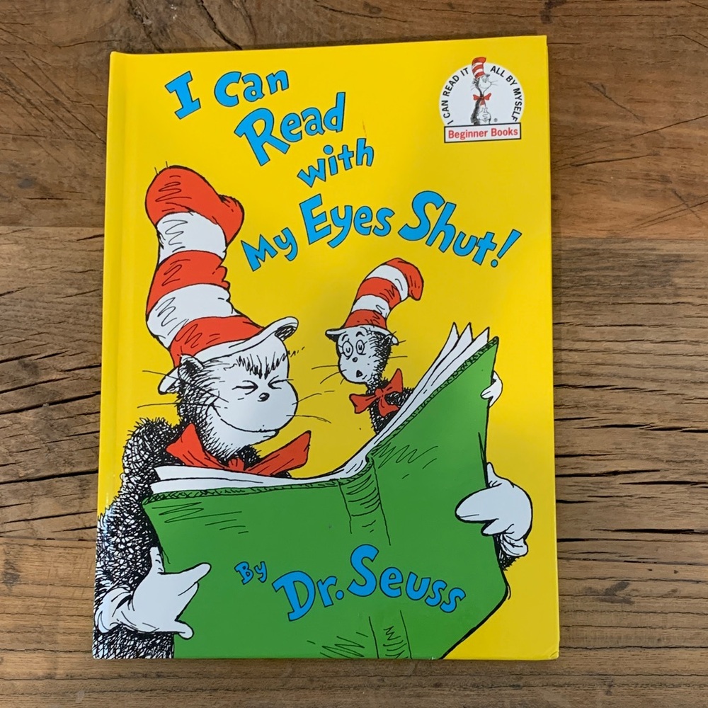 NEW Dr. Seuss - Yellow Cover with Green Book Illustration